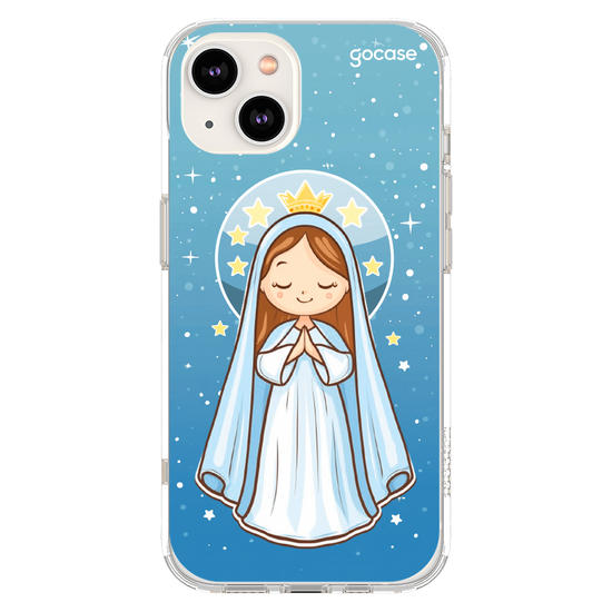 Capinha para celular Nossa Senhora e as Estrelas