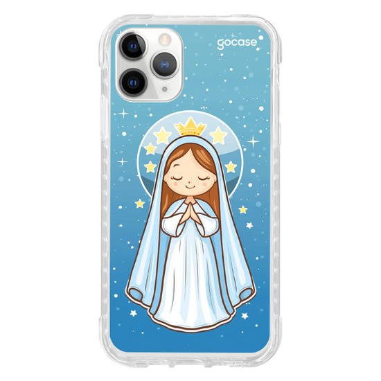 Capinha para celular Nossa Senhora e as Estrelas