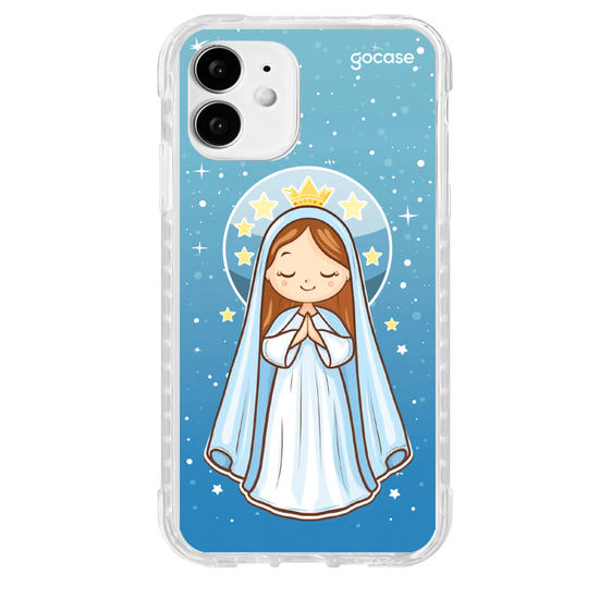 Capinha para celular Nossa Senhora e as Estrelas