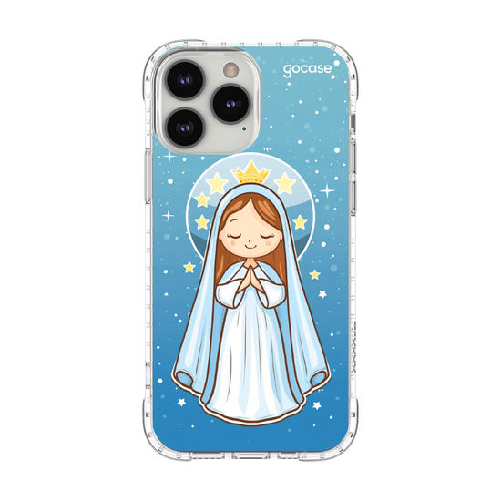 Capinha para celular Nossa Senhora e as Estrelas