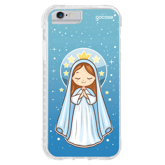 Capinha para celular Nossa Senhora e as Estrelas