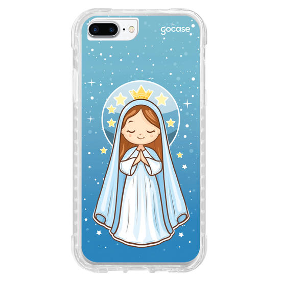 Capinha para celular Nossa Senhora e as Estrelas