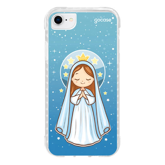 Capinha para celular Nossa Senhora e as Estrelas