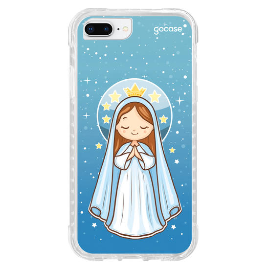 Capinha para celular Nossa Senhora e as Estrelas