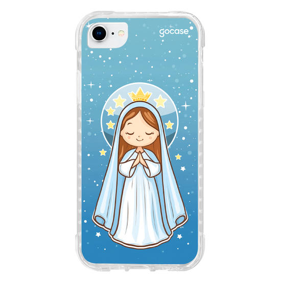 Capinha para celular Nossa Senhora e as Estrelas