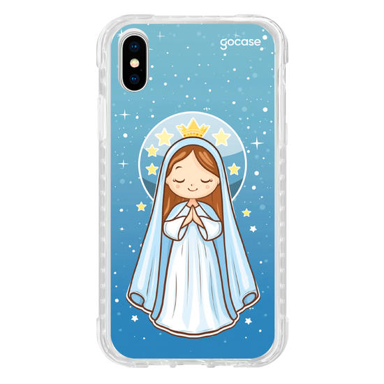 Capinha para celular Nossa Senhora e as Estrelas