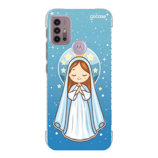 Capinha para celular Nossa Senhora e as Estrelas