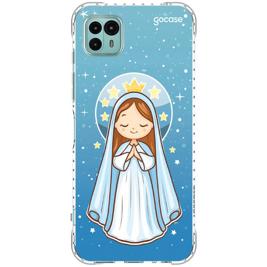 Capinha para celular Nossa Senhora e as Estrelas
