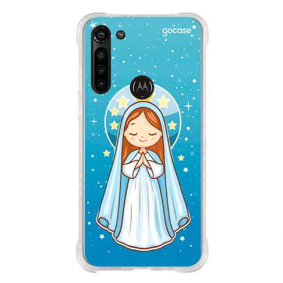 Capinha para celular Nossa Senhora e as Estrelas