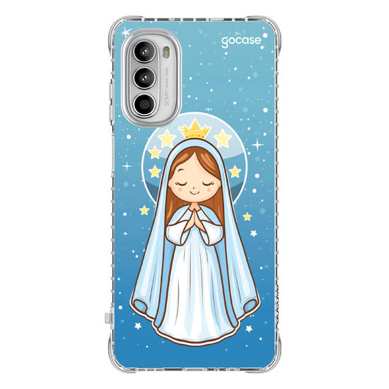 Capinha para celular Nossa Senhora e as Estrelas