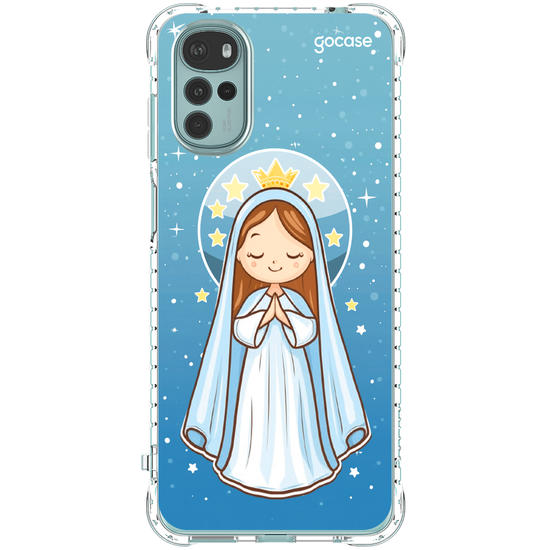 Capinha para celular Nossa Senhora e as Estrelas