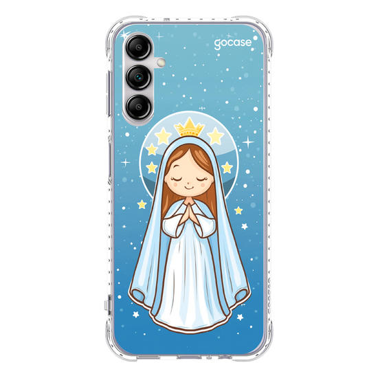 Capinha para celular Nossa Senhora e as Estrelas