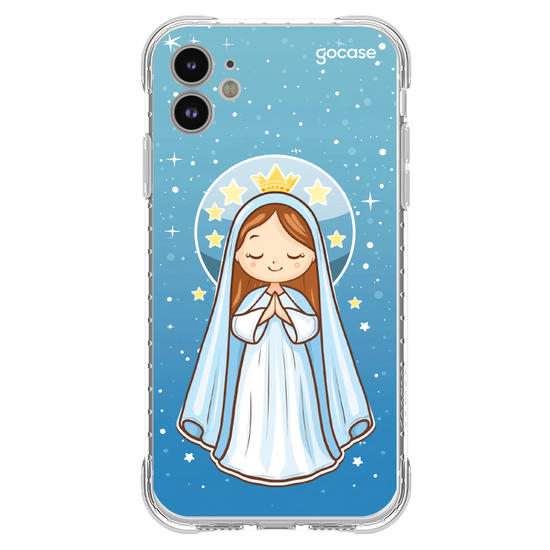 Capinha para celular Nossa Senhora e as Estrelas
