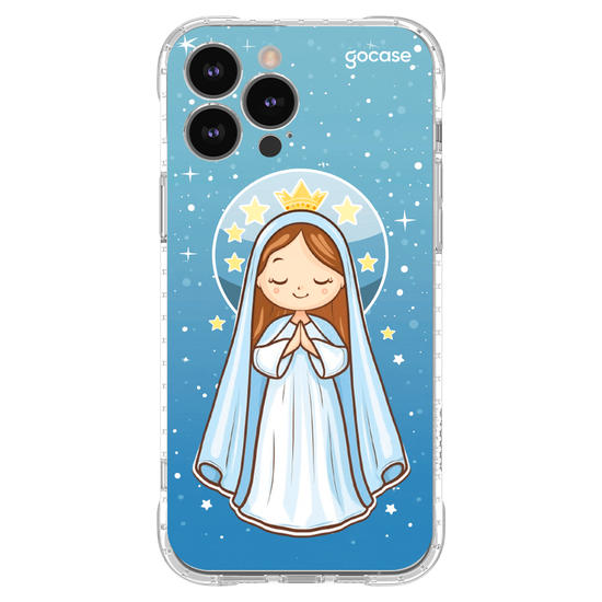 Capinha para celular Nossa Senhora e as Estrelas