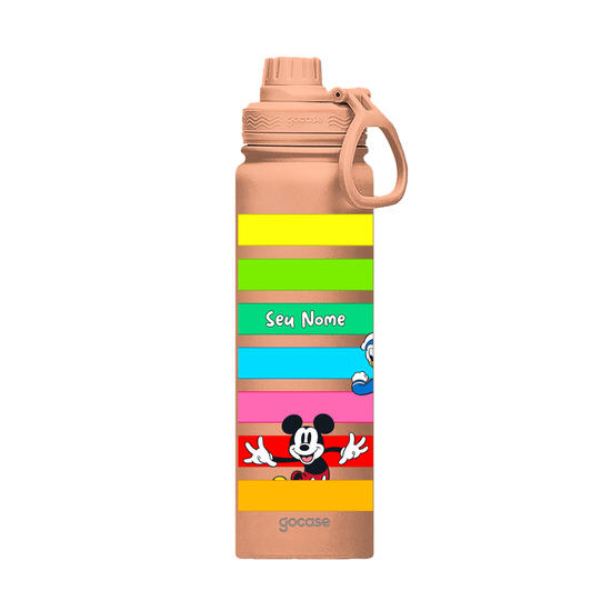 Garrafa Térmica Fresh - Turma do Mickey - Listras.