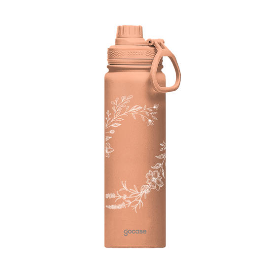 Garrafa Térmica Fresh - Ramo de Flor Linear