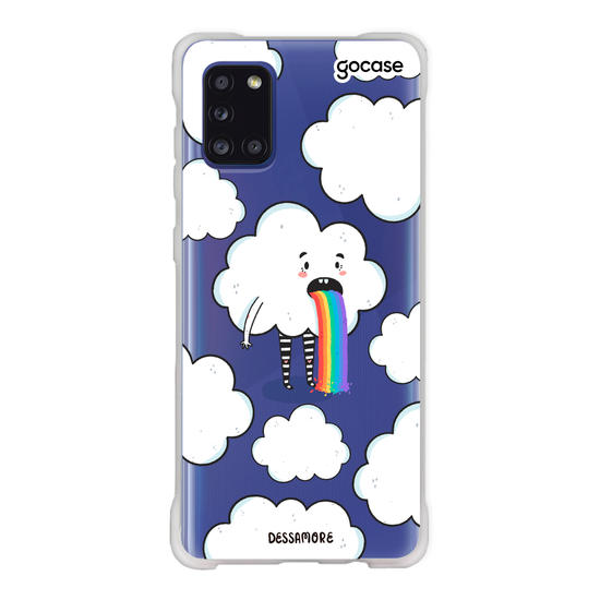 Capinha Capa para celular Samsung Galaxy Note 8 - Naruto Nuvens de