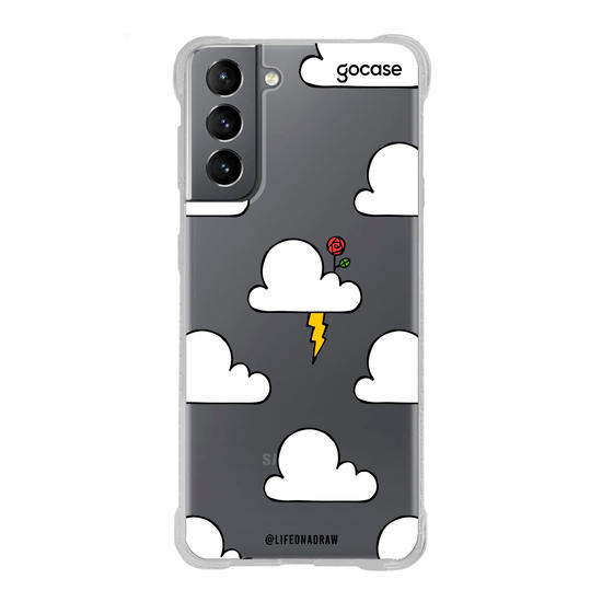 Capinha para celular Nuvens e Raio