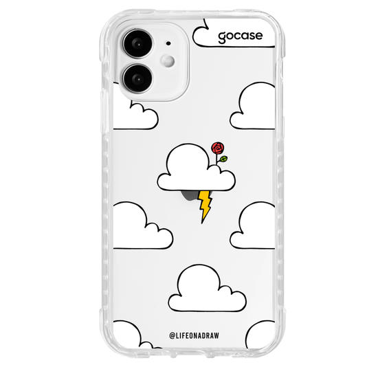 Capinha para celular Nuvens e Raio
