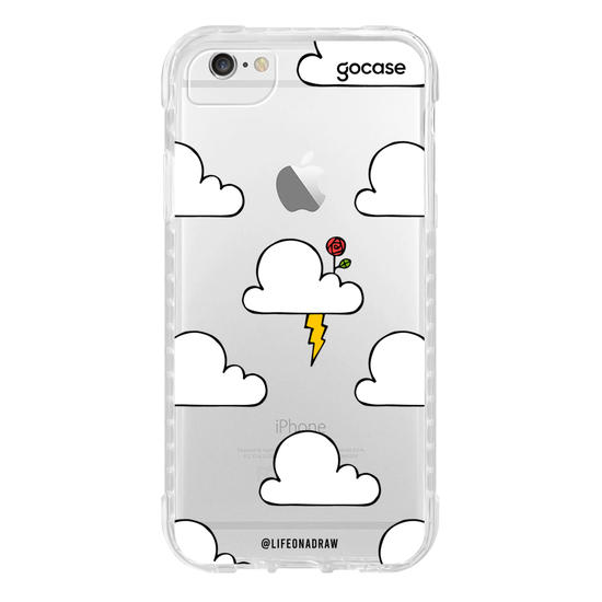 Capinha para celular Nuvens e Raio