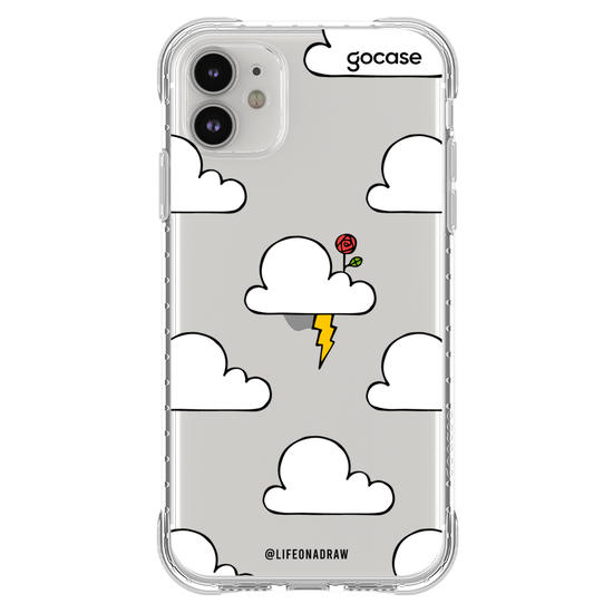 Capinha para celular Nuvens e Raio