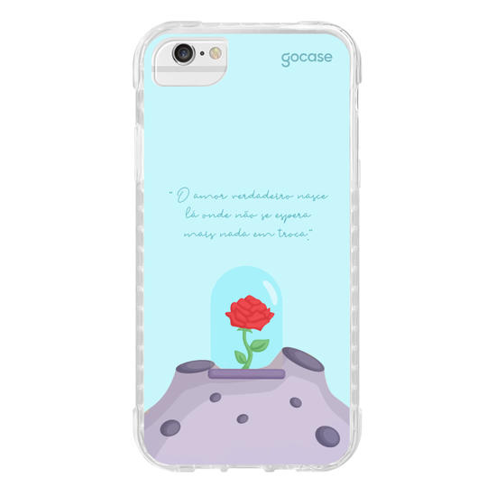 Capinha para celular O Pequeno Principe - A rosa