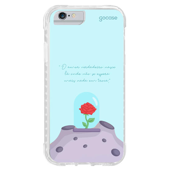 Capinha para celular O Pequeno Principe - A rosa