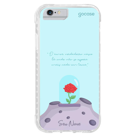 Capinha para celular O Pequeno Principe - A rosa