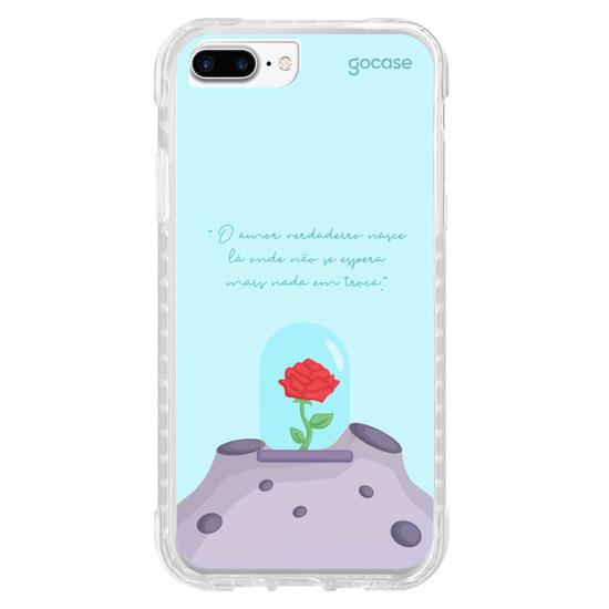 Capinha para celular O Pequeno Principe - A rosa
