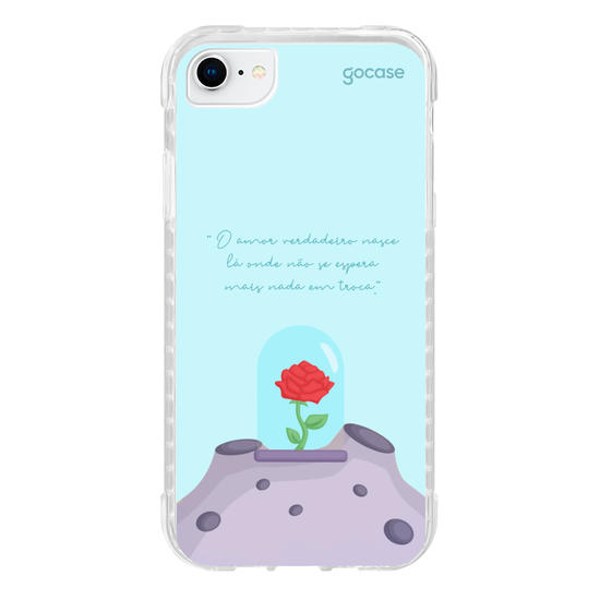 Capinha para celular O Pequeno Principe - A rosa
