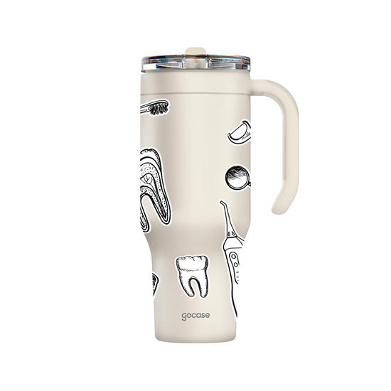 Copo Térmico Life - Odontologia Stickers Aesthetic