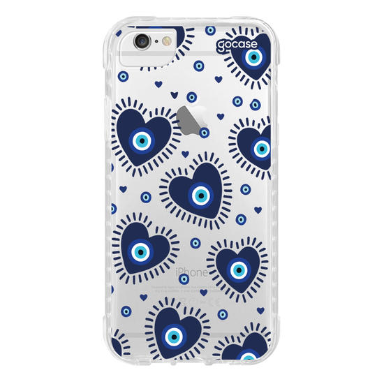 Capinha para celular  Olho Grego Corações