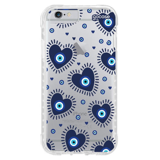Capinha para celular  Olho Grego Corações