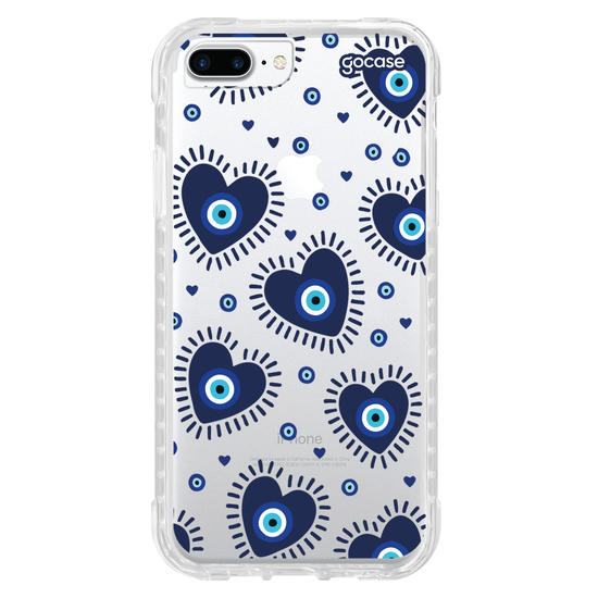Capinha para celular  Olho Grego Corações