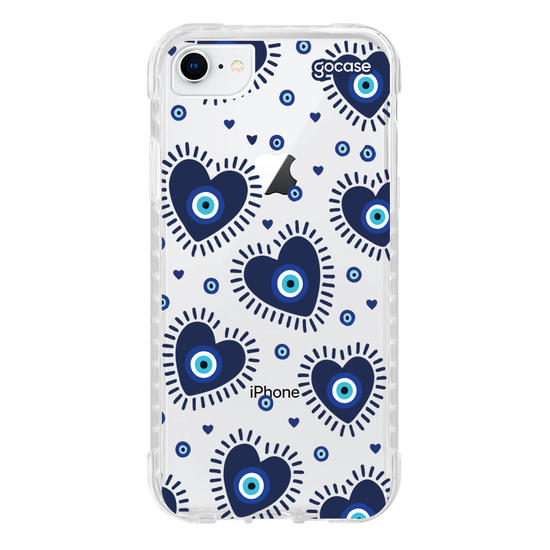 Capinha para celular  Olho Grego Corações