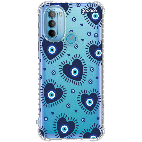 Capinha para celular  Olho Grego Corações
