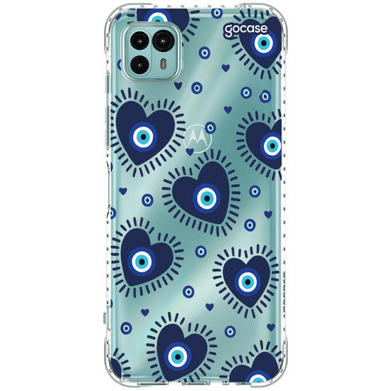 Capinha para celular  Olho Grego Corações