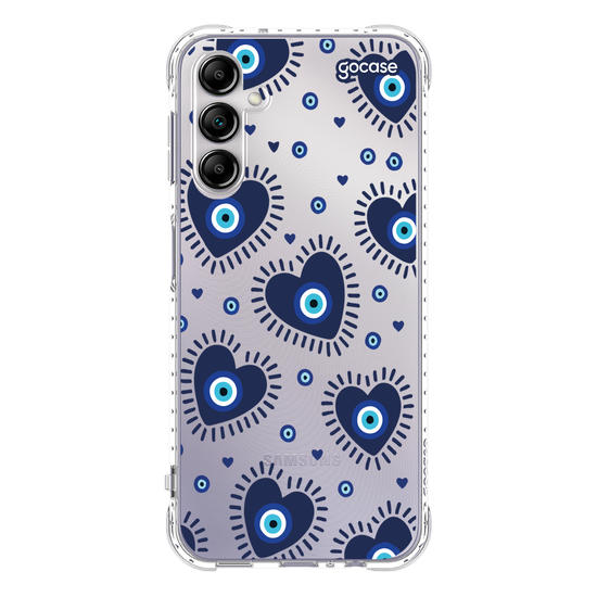Capinha para celular  Olho Grego Corações