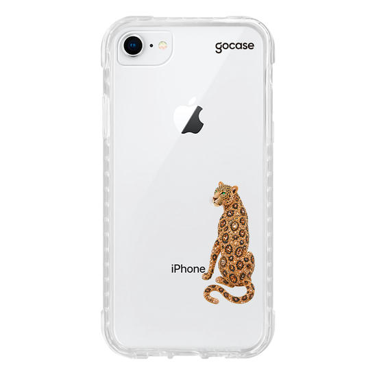 Capinha para celular  Onça Cravejada com Inicial