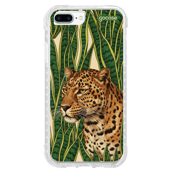 Capinha para celular  Onça entre Folhagens