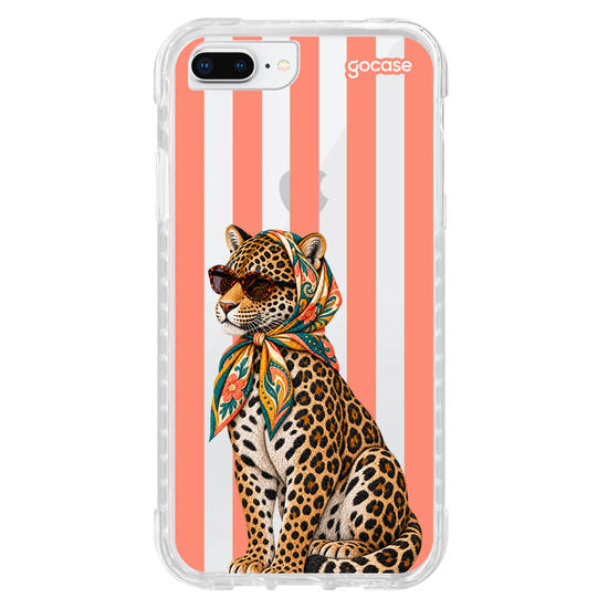 Capinha para celular  Onça Lenço Tropical