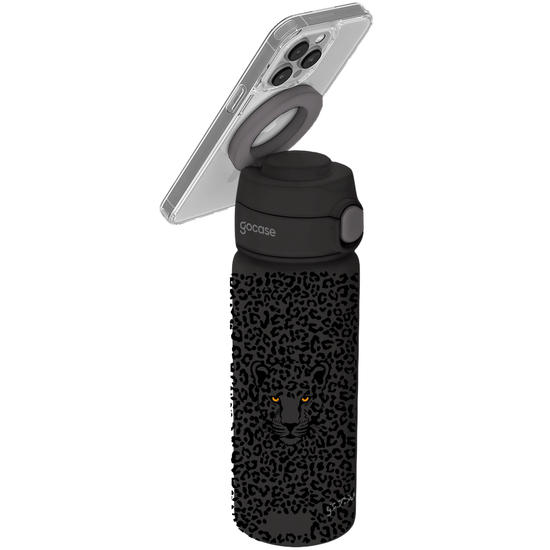 Garrafa Térmica Magsafe + Ebook -  Onça Pintada Olhos