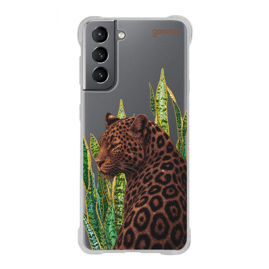 Capinha para celular  Onça Tropical Cravejado 