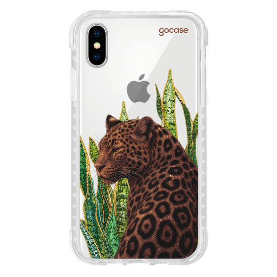 Capinha para celular  Onça Tropical Cravejado 