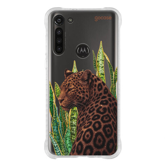 Capinha para celular  Onça Tropical Cravejado 