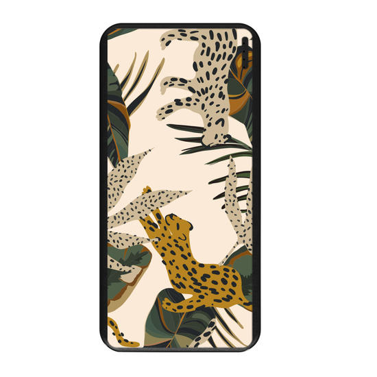 Carregador Portátil Fast Charge - Onças Abstratas