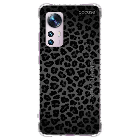 Capinha para celular All Black Animal Print