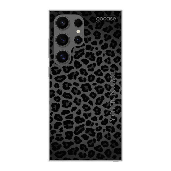 All Black Animal Print Phone Case