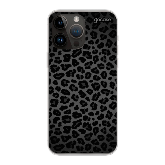 All Black Animal Print Phone Case