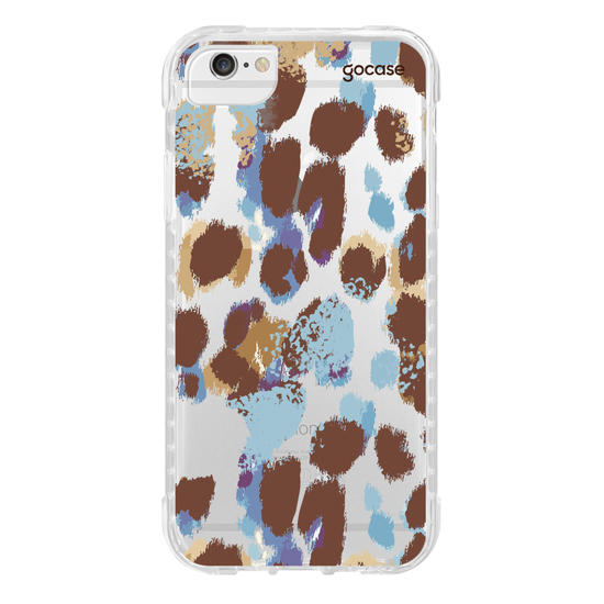 Capinha para celular  Oncinha Marrom e Azul